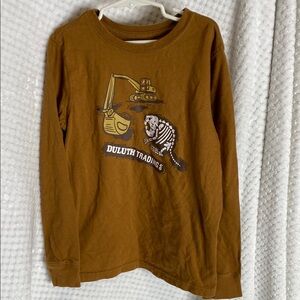 Duluth Trading Co Brown Kids Long Sleeve Shirt